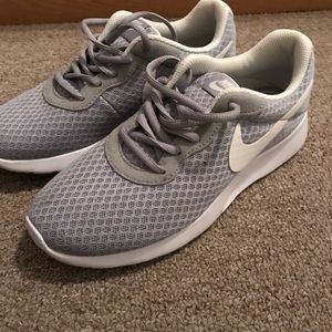Grey Nike shoes